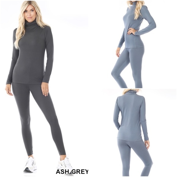 Ash grey two piece Pant & Top set - Picture 1 of 4